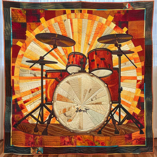 Sunset Drummer WN2110073CL Quilt Blanket