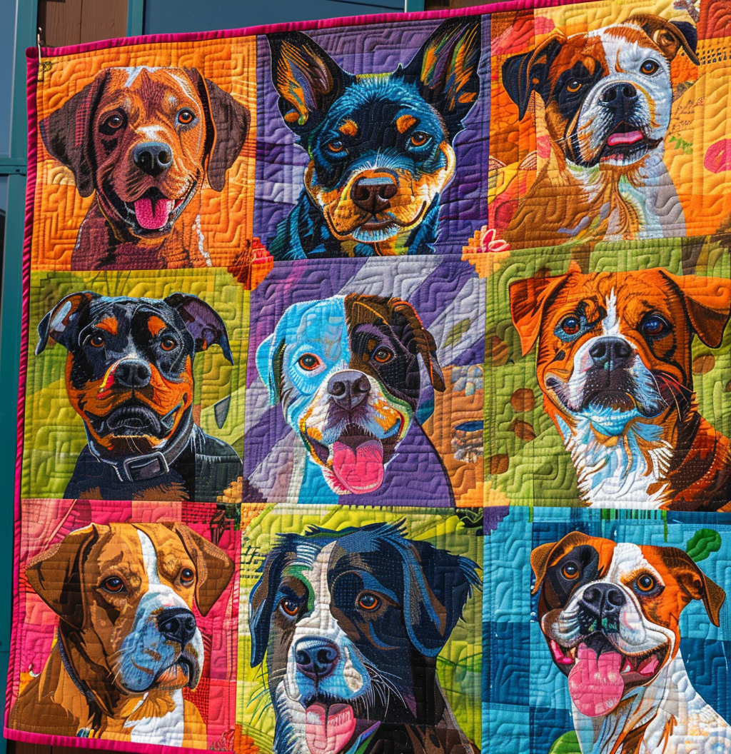 Dog WJ0406013CL Quilt Blanket