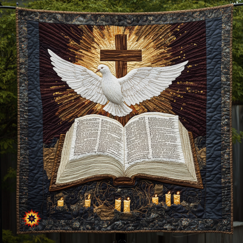 Dove And Bible WU1212006CL Quilt Blanket