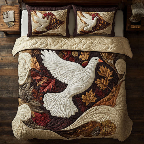 Dove Autumn WX2802129CL Quilted Bedding Set