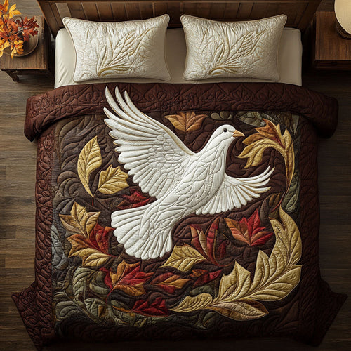 Dove Autumn WX2802131CL Quilted Bedding Set