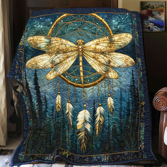 Dragonfly Dreamcatcher WX1403017CL Quilt Blanket