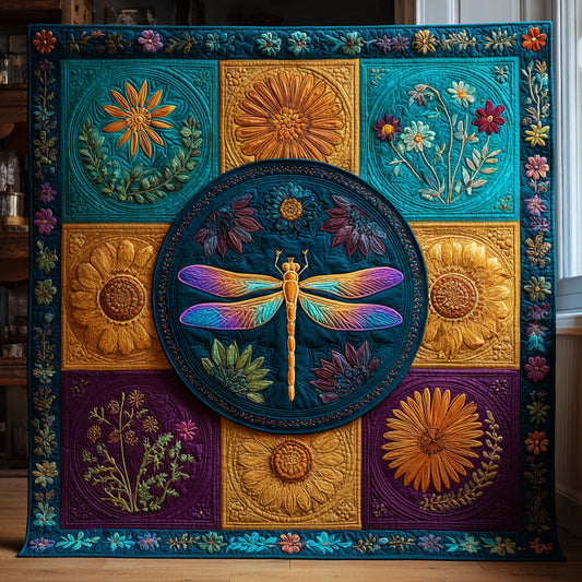 Dragonfly Petal Dance CW1308055CL Quilt Blanket