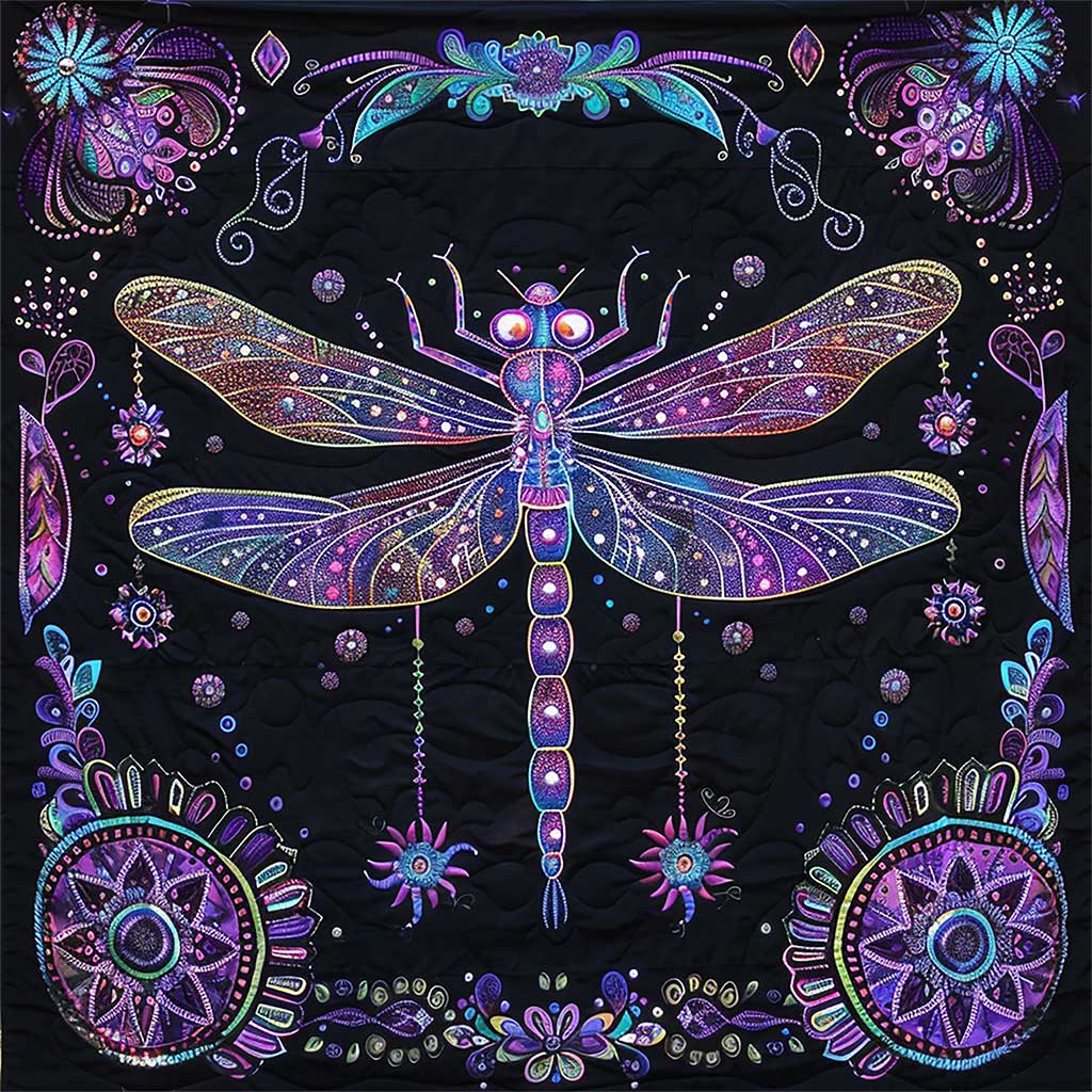 Dragonfly WJ2106012CL Quilt Blanket