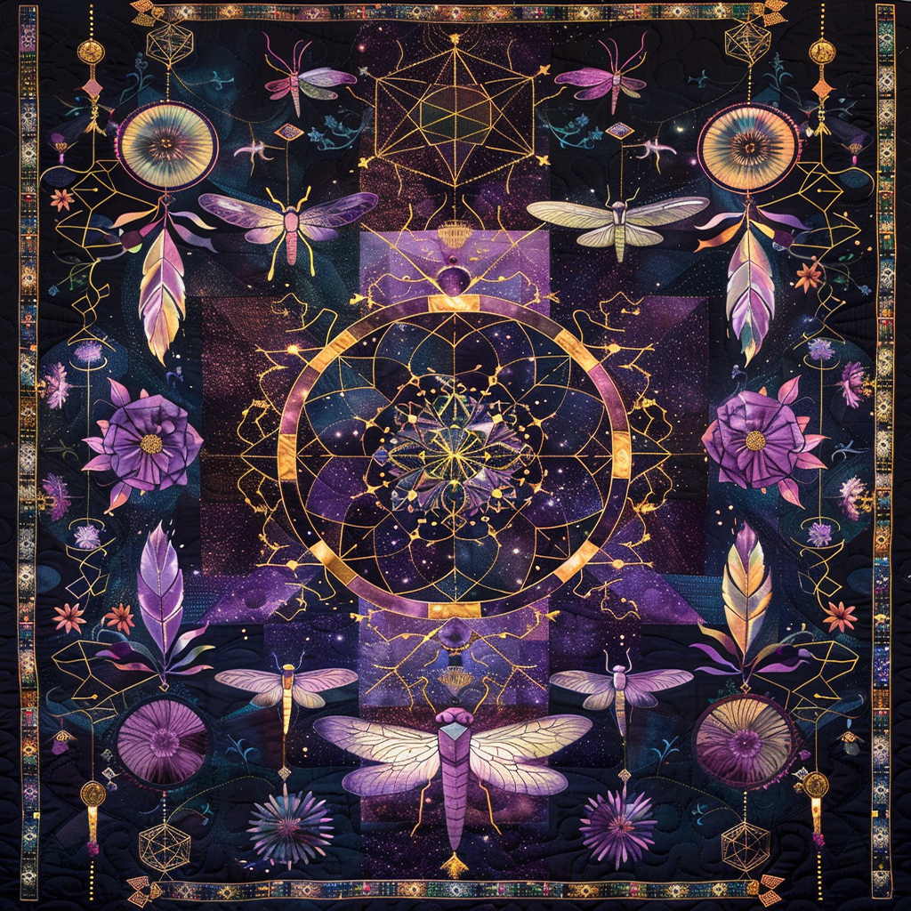 Dragonfly WJ2406007CL Quilt Blanket