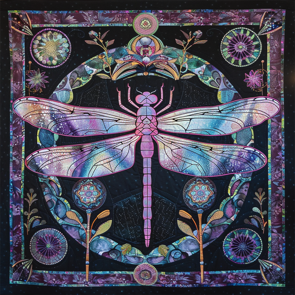 Dragonfly WJ2406008CL Quilt Blanket