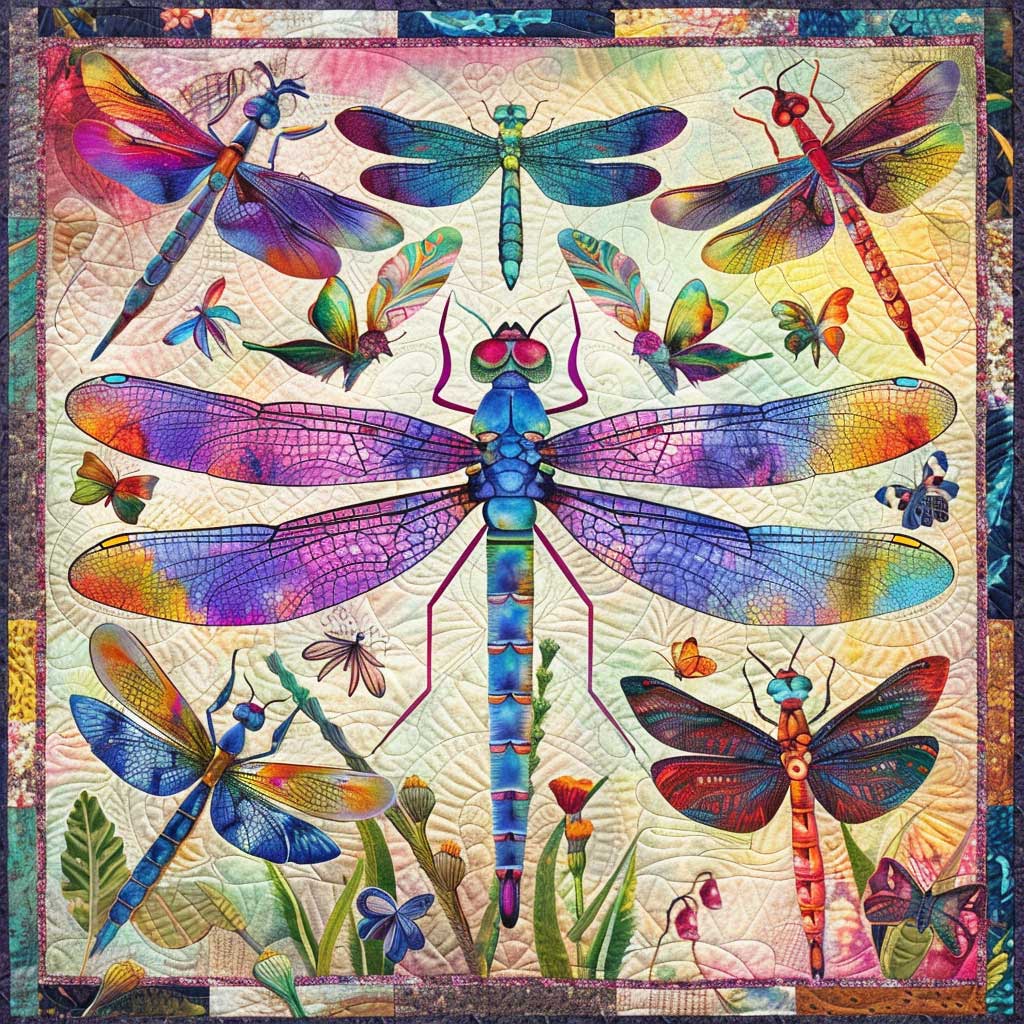 Dragonfly WJ2506010CL Quilt Blanket