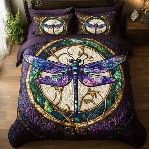 Dragonfly WX2802132CL Quilted Bedding Set