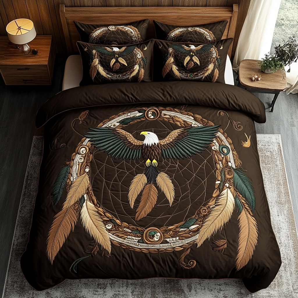 Eagle Dreamcatcher XR2101001CL Quilted Bedding Set
