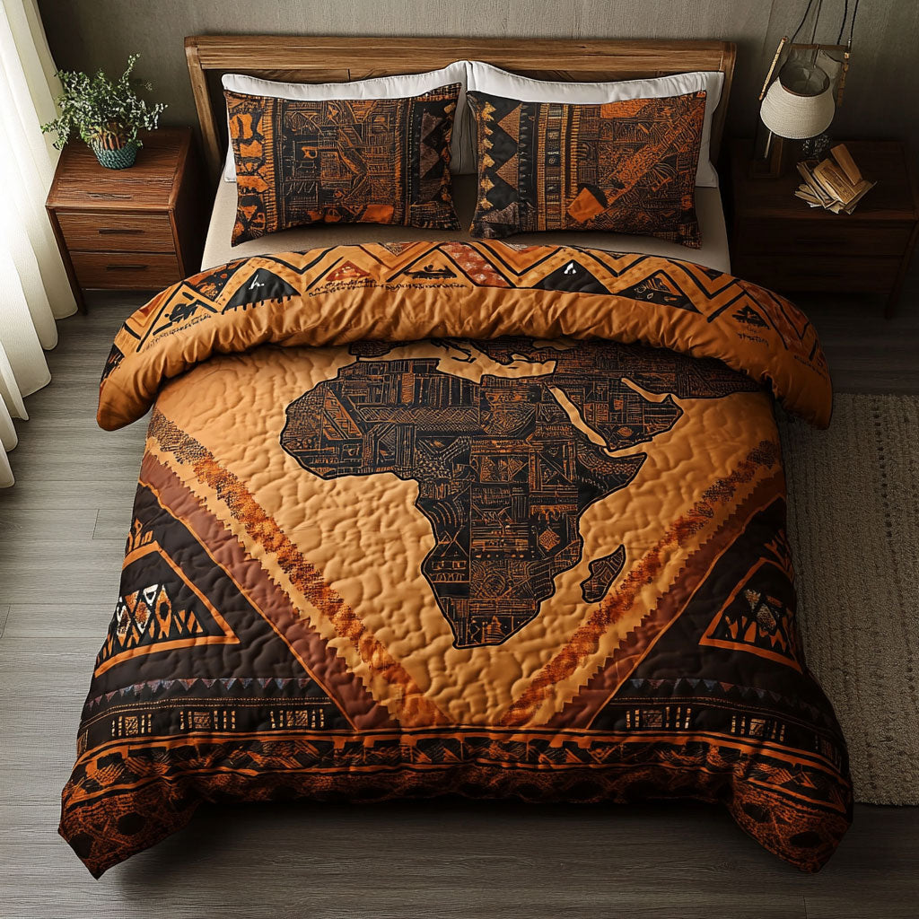 Map Of Africa WY2802121CL Duvet Cover Set