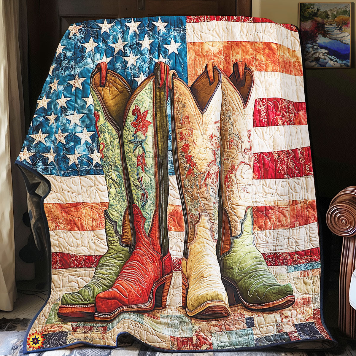 Heritage Cowboy  WX2612039CL Quilt Blanket