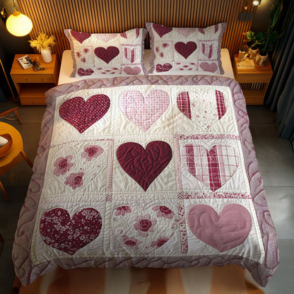 Cherished Heart WN1002055CL Quilted Bedding Set