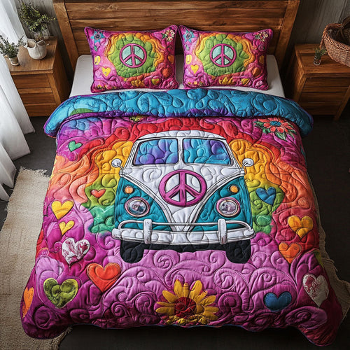 Hippie Van WY1902019CL Quilted Bedding Set