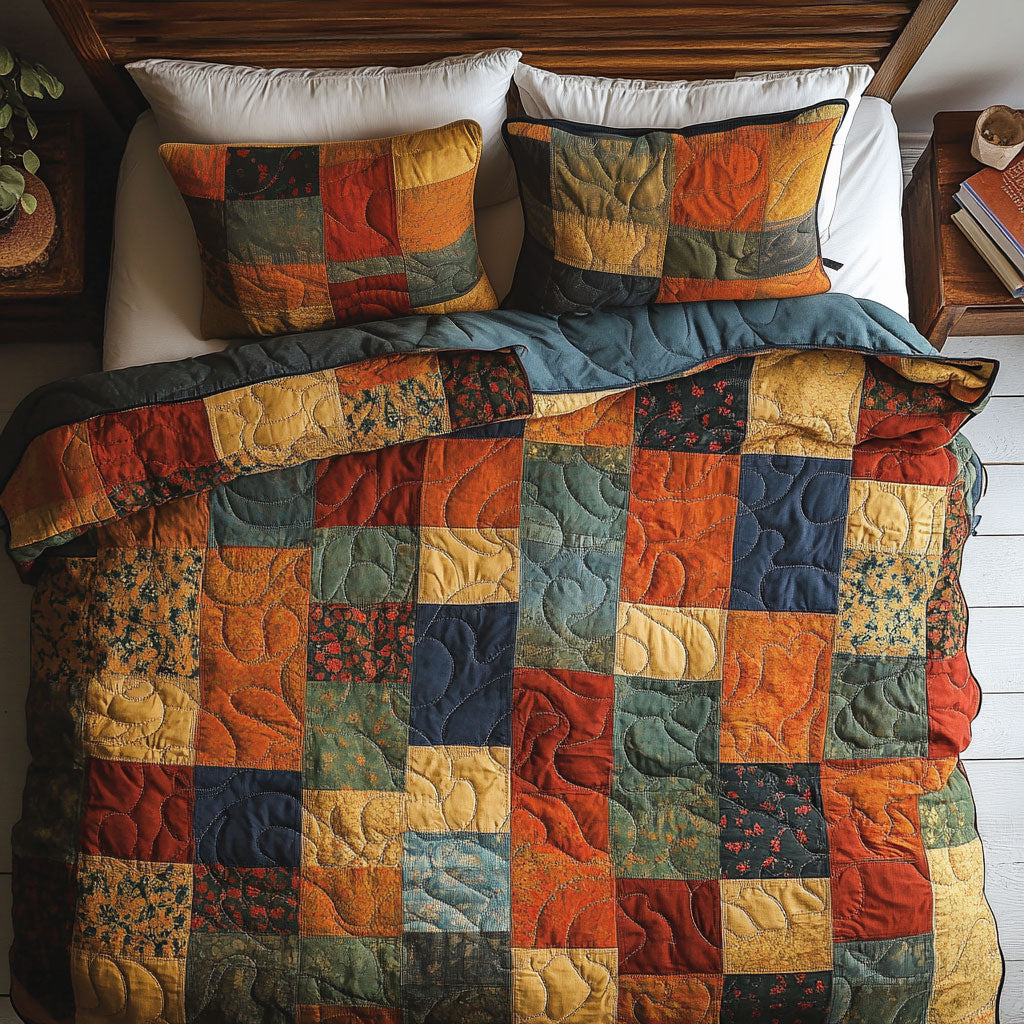 Vintage Cushion WY1202061CL Quilted Bedding Set
