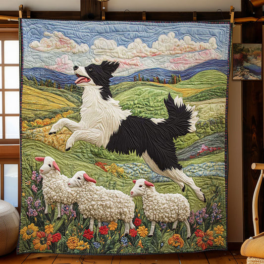 Green Hills Collie WN0601091CL Quilt Blanket
