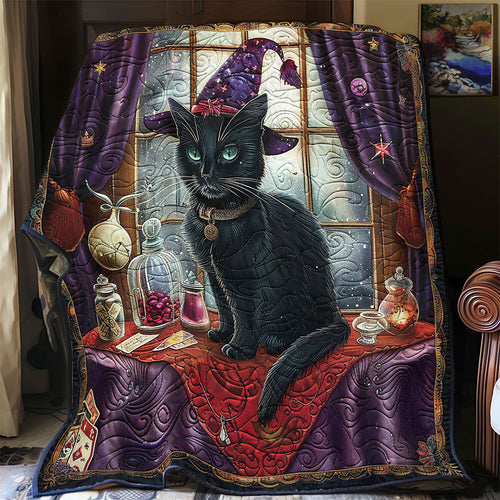 Shaman Black Cat WY0801053CL Quilt Blanket
