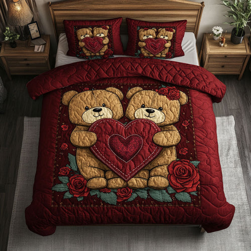 Couple Teddy Bear WY0802026CL Duvet Cover Set