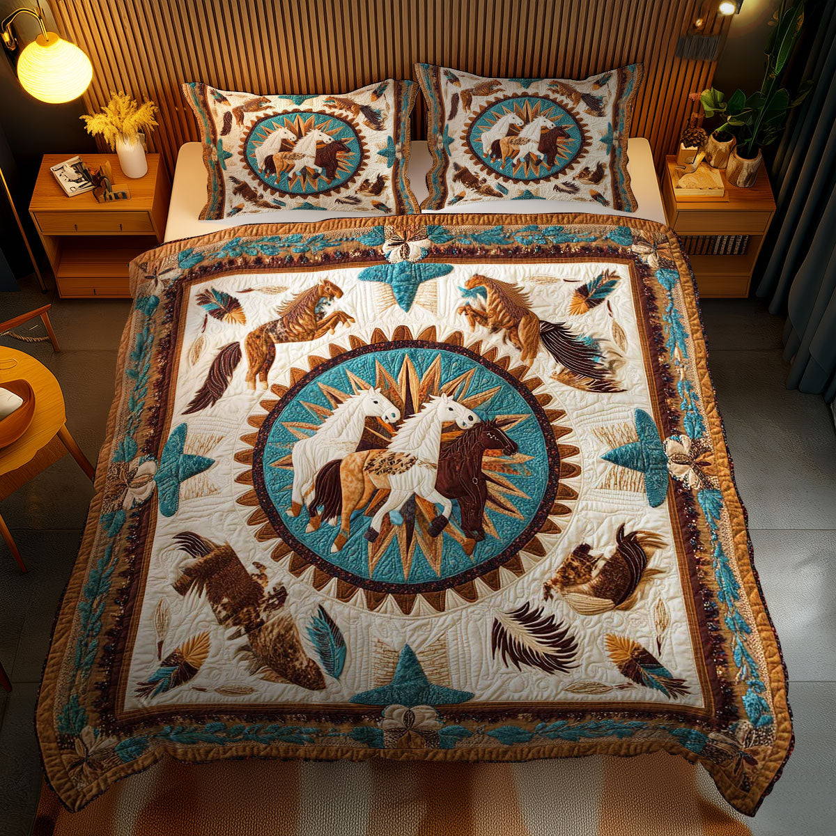 Desert Horse WN1102048CL Quilted Bedding Set