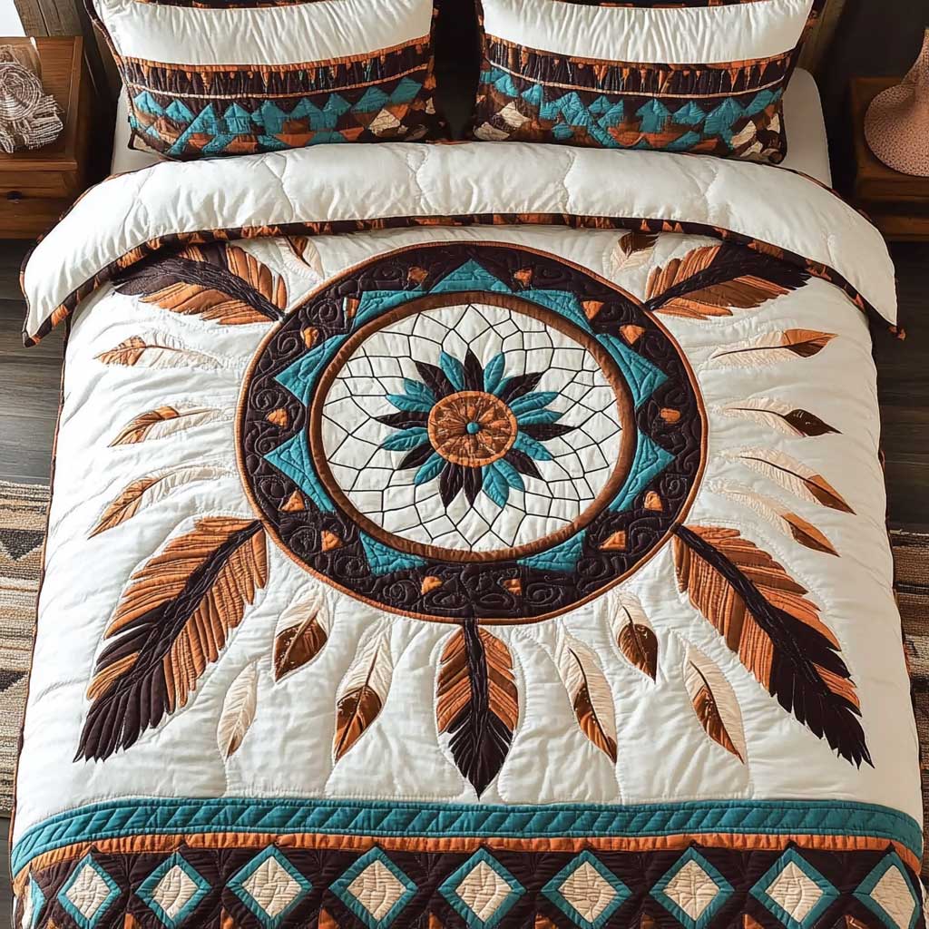 Boho Dreamcatcher Magic WN1702004CL Quilted Bedding Set