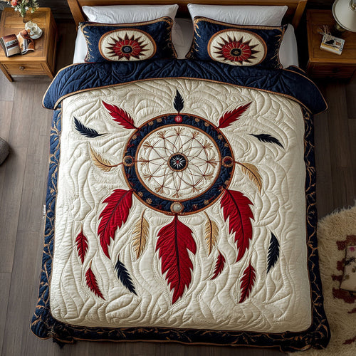 Feather Dreamcatcher WY1402079CL Quilted Bedding Set
