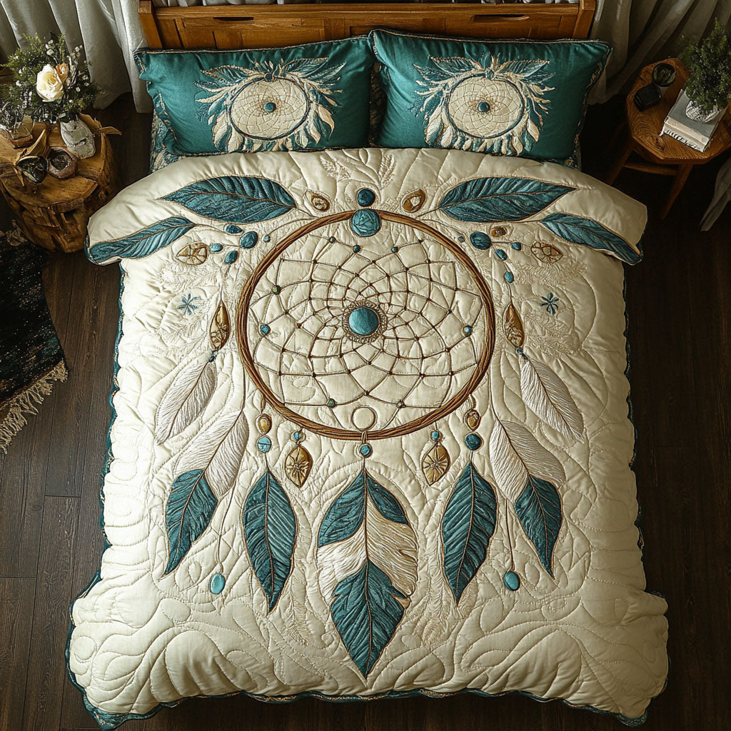 Sacred Guardian WY0803092CL Quilted Bedding Set