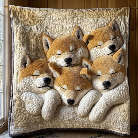 Sleep Shiba CP1706008CL Quilt Blanket