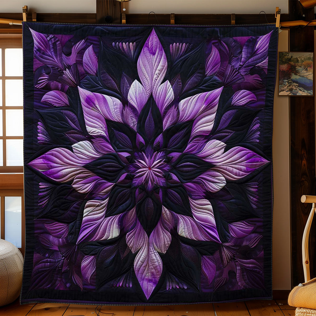 Twilight Flower WN0601096CL Quilt Blanket