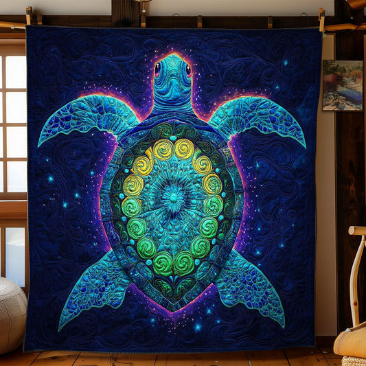 Galactic Turtle WN1501052CL Quilt Blanket