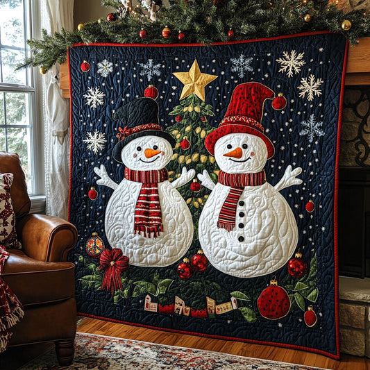 Christmas Snowman WJ1411014CL Quilt Blanket