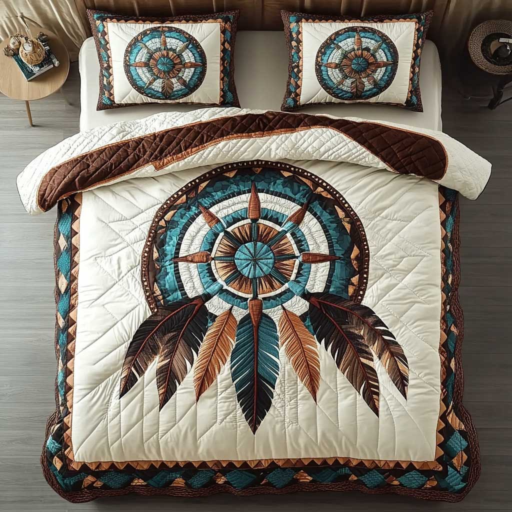 Sacred Dreamcatcher Journey WN1702006CL Quilted Bedding Set