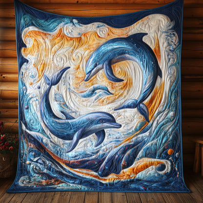 Mystic Dolphin CW1405098CL Quilt Blanket