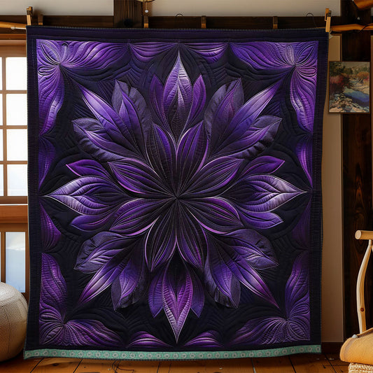 Mystical Purple Flower WN1508098CL Quilt Blanket