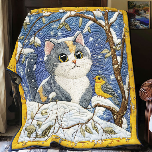 Cat Snow WX2001029CL Quilt Blanket