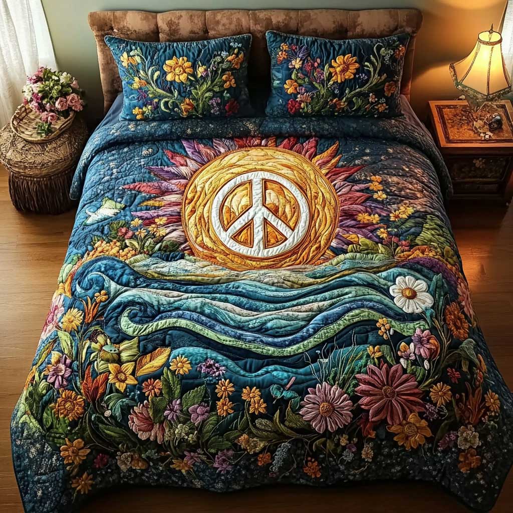 Celestial Peace WN1202047CL Quilted Bedding Set
