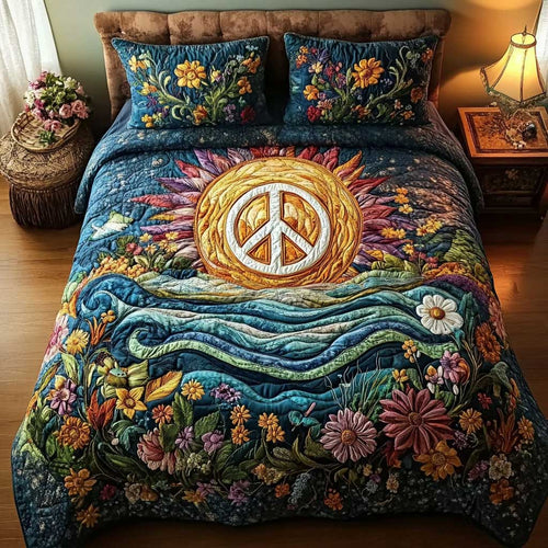 Celestial Peace WN1202047CL Quilted Bedding Set