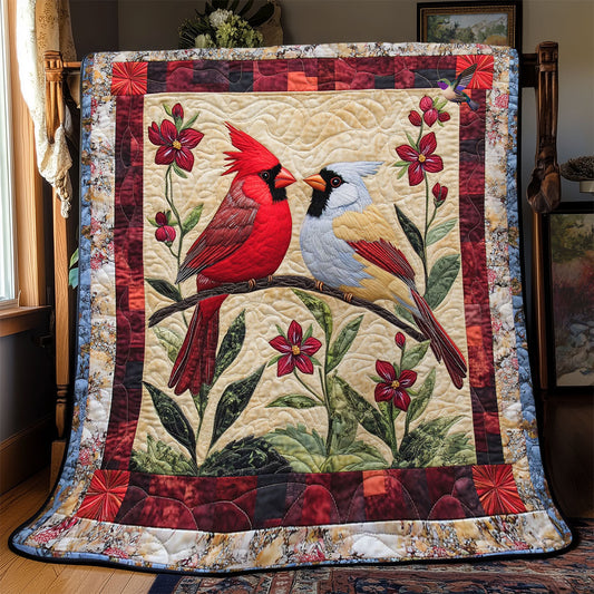 Cardinal Symphony WJ2612008CL Quilt Blanket
