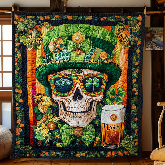 Irish Skull WN0701050CL Quilt Blanket