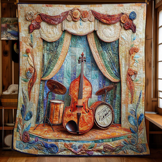 Drum And Cello WY1802016CL Quilt Blanket