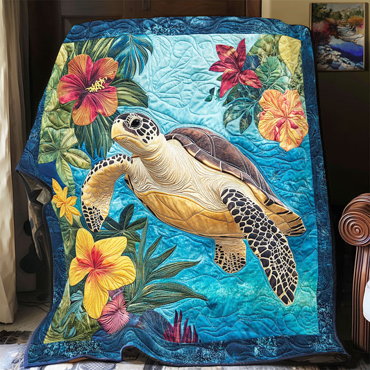 Sea Turtle CW0507032CL Quilt Blanket