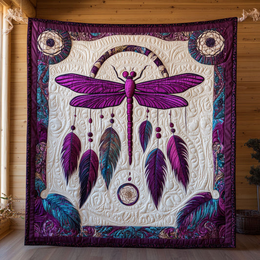Dragonfly Dreamcatcher CW0210031CL Quilt Blanket