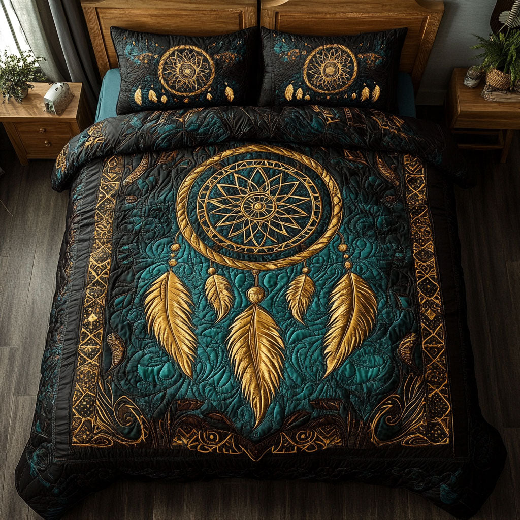 Dreamcatcher Feather WY1902004CL Quilted Bedding Set