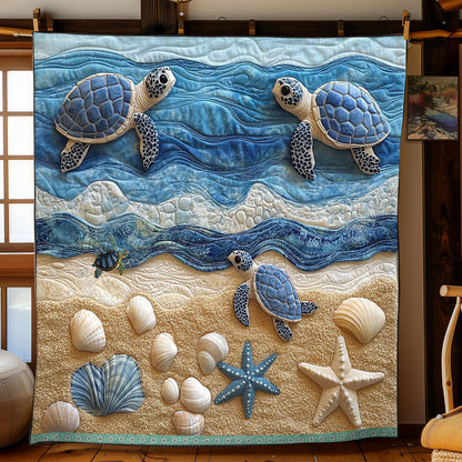 Sea Turtle WJ1712037CL Quilt Blanket