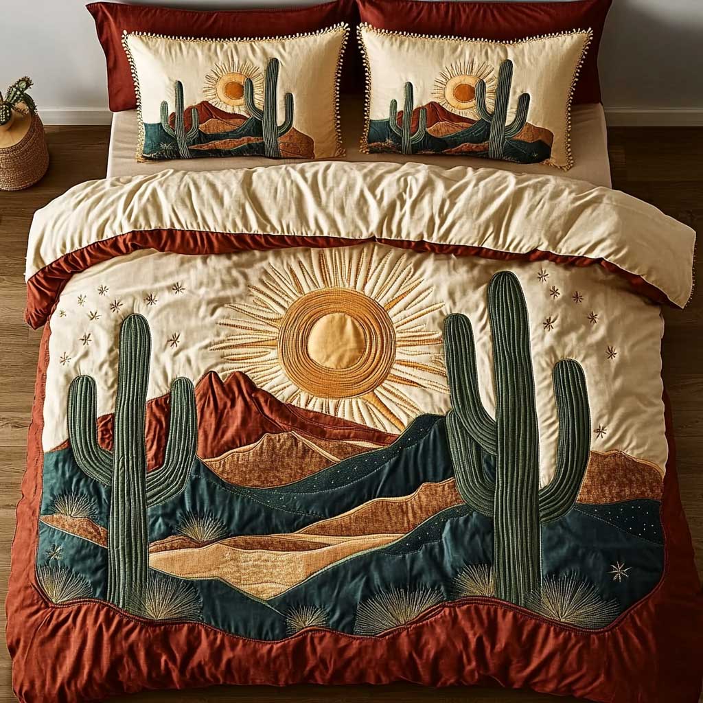 Desert Cactus WN1302021CL Quilted Bedding Set
