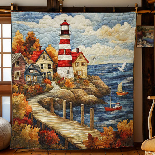 Harbor Lighthouse WN0502016CL Quilt Blanket