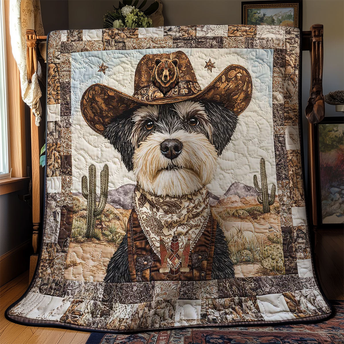 Western Schnauzer WN2312002CL Quilt Blanket