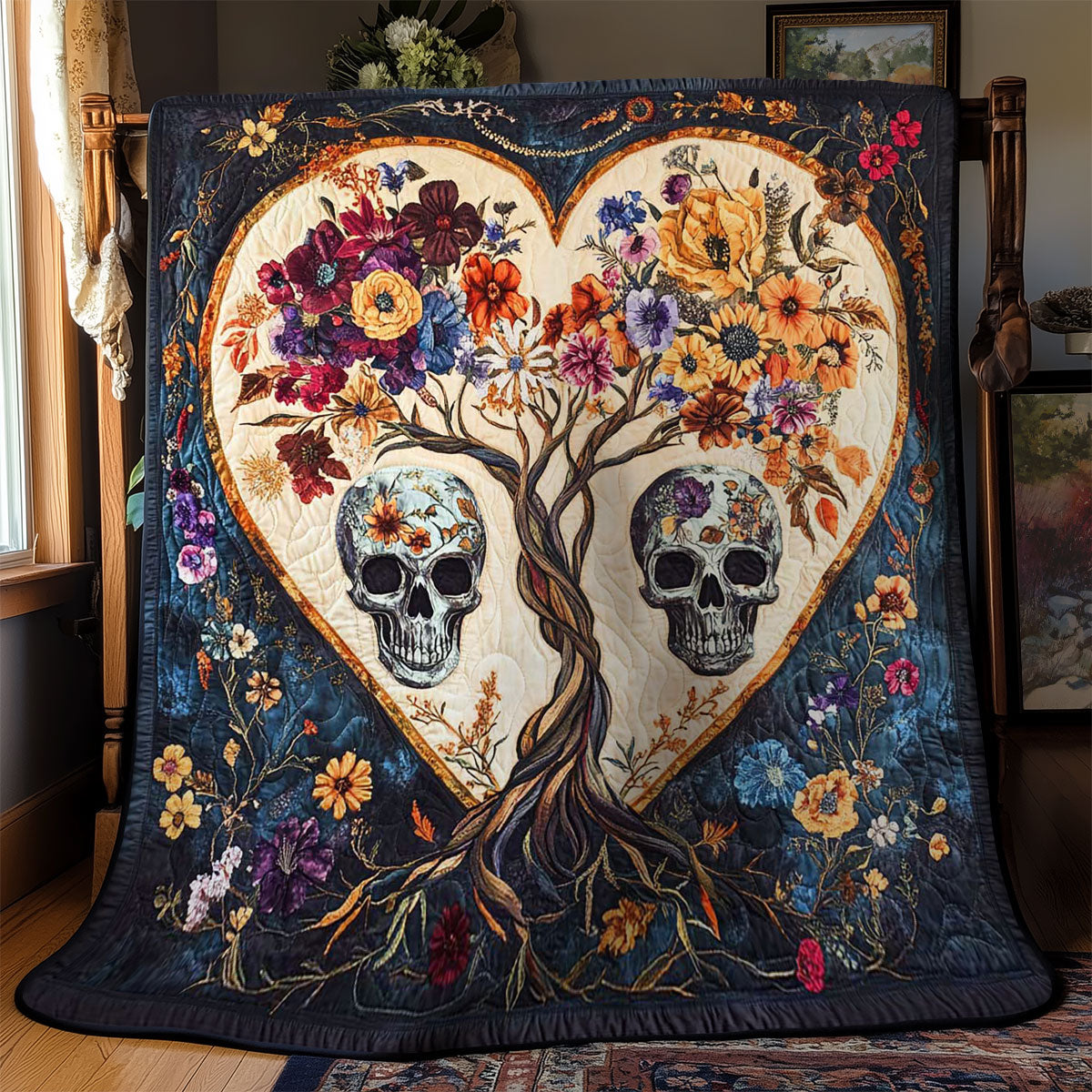 Twilight Skull WN0702041CL Quilt Blanket
