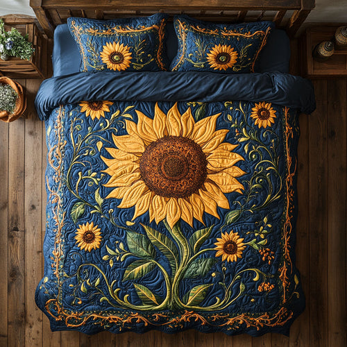 Royal Sunflower WY1402100CL Quilted Bedding Set