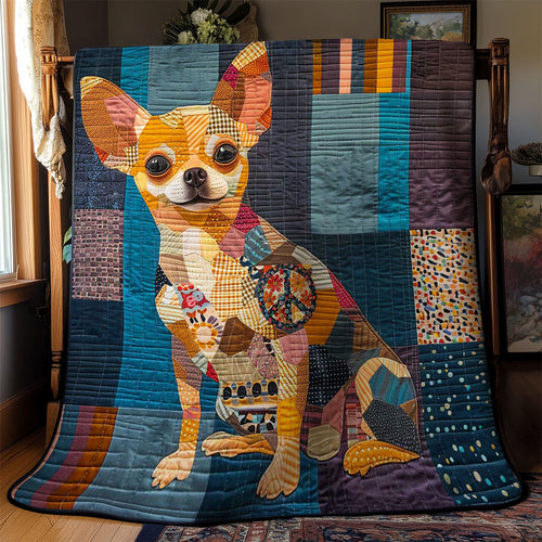 Colorful Chihuahua WN1510014CL Quilt Blanket