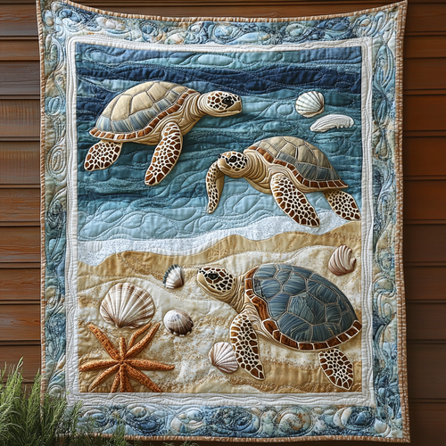 Turtle Tides YR0801009CL Quilt Blanket