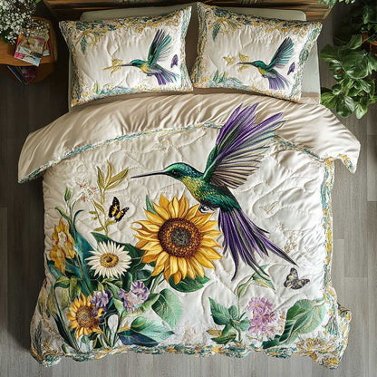 Golden Hummingbird WN1302016CL Quilted Bedding Set